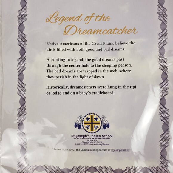 Dreamcatchers Set/2 Feathers Dreams Native American Lakota Sioux Indigenous NWT - Picture 6 of 8